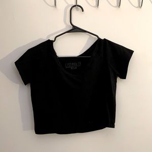 Black crop top